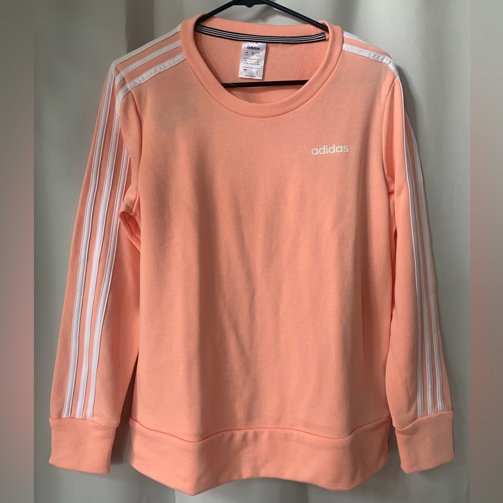 Pink Adidas womens crew neck